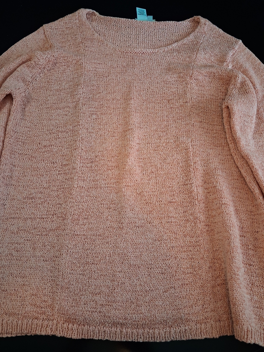 Coldwater Creek Peach Crew Neck Sweater